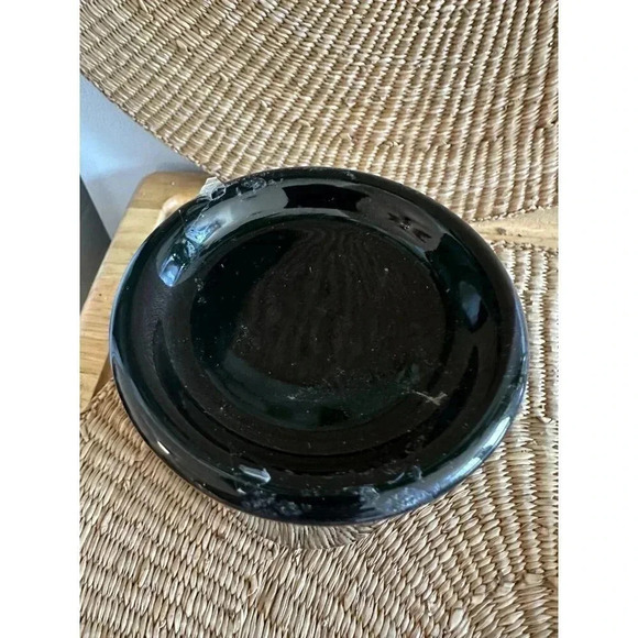 Crown Corning Japan Black jar with lid - Picture 2 of 8